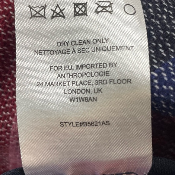 Anthropologie Tabitha jacket hooded belted pink and black “Leona” sz Small - Picture 9 of 9